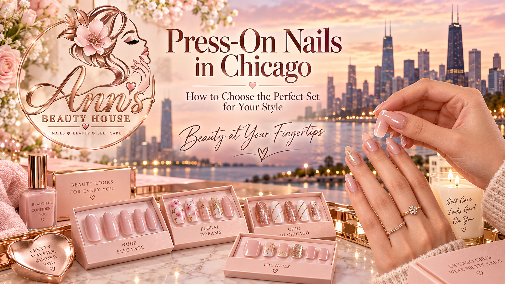 Press-On Nails in Chicago | Ann's Beauty House